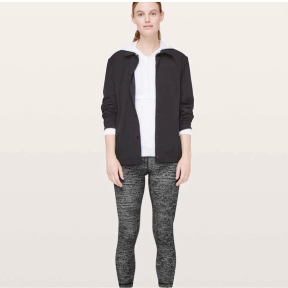 Lululemon Align Crop Pant Twillines Ice Gray/Black Size 4 - Picture 2 of 11